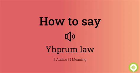 yhprum pronunciation